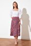 White Balloon Sleeve Square Neck Crop Woven Blouse TWOSS19XB0036 - 8