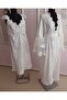 Combed Cotton Maternity Dressing Gown and Nightgown