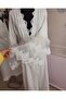 Combed Cotton Maternity Dressing Gown and Nightgown - 4