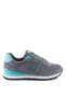 Women's Gray Genuine Leather Sports Shoes