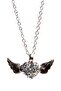 Women's Yellow Zircon Stone Wing Heart Necklace - 2