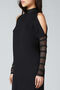 Women's Black Shoulder Detailed Dress EB2486 - 3