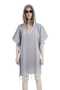 Loincloth Dress Hooded pinstripe Black