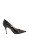 Black Patent Leather-Mixed Women's Classic Heeled Shoes 182Rgk720 4924-02