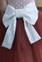 Bow Tutu Girl's Birthday Dress and Bandana Set, Children's Evening Dress - 4