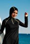 Black 3-Piece Performance Series Fully Covered Hijab Swimsuit M2234 - 5