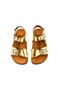 Children's Genuine Leather Gold Sandals