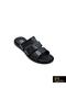 Men's Black Genuine Leather Slippers342503014-1 - 2