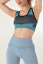 Swimmer Thick Strap Ribbed Sports Bra - 6