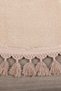 Relax Mink Oval Stain-Resistant Washable Non-Slip Pompom Fringed Tasseled Cutting Mat Plush Carpet - 2