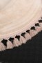 Relax Mink Oval Stain-Resistant Washable Non-Slip Pompom Fringed Tasseled Cutting Mat Plush Carpet - 5