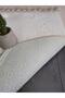 Elite Cream Pompom Fringed Plush 2-Piece Bath Mat Carpet Non-Slip Base Toilet Set with Tassels - 3