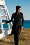 Black 3-Piece Performance Series Fully Covered Hijab Swimsuit M2234 - 4