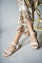 Rhea Lia Women's Sandals with Stones 0012073 White - 5