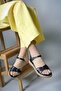 Gemma Mina Women's Sandals with Stones 0012074 Black - 3