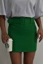 Women's Green Belted Mini Skirt 23s02010 - 6