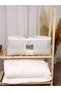 Washable Cotton Home Sweet Home Written Gray Size Line Black Writing Organizer Bag 21x28x52cm D74 - 3
