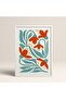 White Wooden Framed Painting Framed Poster Artistic Modern Wall Decor (Flower111-White-50X70)