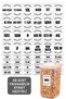 24-Piece Rosie Small Size Silicone Lid Square Food Storage Container Set 24x 500 Ml Spice Bowl Set - 3