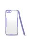 Apple iPhone 8 Plus Case Frosted Transparent Parfait Cover with Camera Protection on the Back