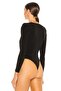 Women's Black Gathered Padded Silk Jersey Special Design Body - 3