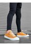 Ba0223 Boa Comfortable Flat Sole Linen Laced Yellow Casual Men's Shoes - 5