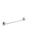 Stainless Wall Mounted Long Towel Holder and Paper Holder Set with Cover - 2