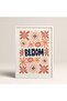 White Wood Framed Painting Framed Poster Artistic Modern Wall Decor (Flower159-White-30X40)