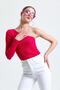 Women's One Shoulder Camisole Crop Fuchsia Blouse - 7