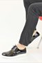 Men's Genuine Leather Classic Style White Sole Shoes - 6