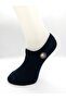 Socks Daily Women's 12 Pairs Combed - Cotton Smooth Black-white Soft Touch Invisible Booties - 5