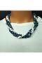 Azurite Howlite Lapis Three Row Intuition and Mental Clarity Necklace - 2
