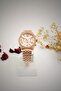 Roman Numeral Ipc Plated Full Rose Women's Wristwatch - 4