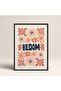 Black Wooden Framed Painting Framed Poster Artistic Modern Wall Decor (Flower159-Black-30X40)