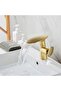 Bathroom Sink Faucet Waterfall Design Matte Gold Color New Imported - 2