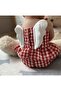 Baby Girl Angel Winged Red Gingham Waffle Shorts Summer Set