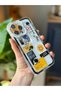 iPhone 14 Pro Compatible Transparent Case with Print Design - 3
