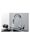 Kitchen Sink Faucet Dual Flow Short Model Water Purification Outlet Spiral Imported Chrome