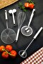 Automatic Beater, Fat Strainer, Pizza Dough Cutter, Tongs Colander with Strainer, Wire Beater