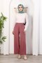 Elastic Waist Skirt Trousers Summer Comfortable Wide Seersucker Fabric
