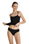 Women's Black Slip Aura Satin 1400 - 2
