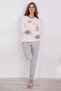 Mother Daughter Combination Cream Combination Pajama Set 8400 (Mother and Daughter Prices Are Different) - 2