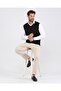 Men's V-Neck Black Knitwear Sweater Patterned Colorful Winter Steel Knit Classic Fit - 4