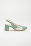 Women's Short Heeled Transparent Casual Shoes - 4