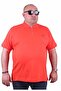 Plus Size Lycra Classic Pocket Polo T-Shirt 11501 Pomegranate Blossom