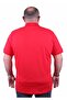 Large Size Lycra Classic Pocket Polo T-Shirt 11501 Red - 4