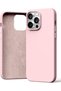 iPhone 14 Pro Max Shockproof Soft Silicone Phone Case Anti-Scratch Cover - Dusty Pink