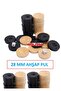 Tree Small Size Wooden Backgammon Checker 28 Mm + 4 Dice Gift