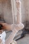 White Elbow Length Long Tulle Wedding Dress Gloves Outdoor Shooting Gloves Bridal Accessory - 3