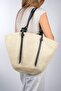Arias Beige Straw Women's Shoulder Bag